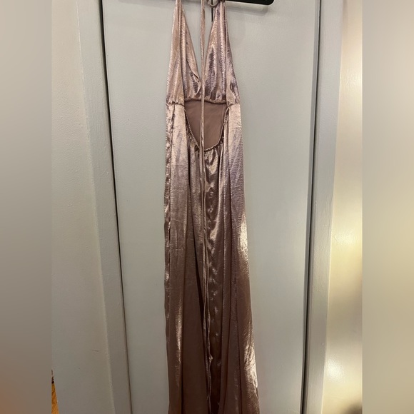 2/$30: Shein blush pink gorgeous gown with open back and slit - Picture 5 of 7